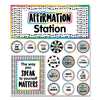 Carson Dellosa Motivational Bulletin Board Sets, Affirmation Station, Multicolor, 13.8 x 16, 32 Pieces 110569